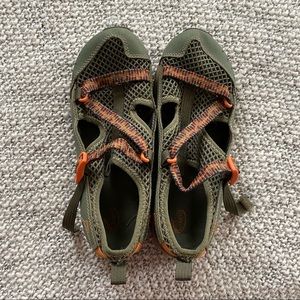Chaco Sandals Green Orange Mesh Kids Shoes